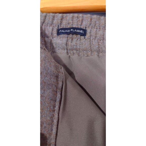 Talbots Womens Brown Italian Flannel Lined Trousers Slacks Pants Size 10 - Picture 10 of 13